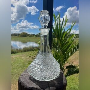 Hocking WEXFORD CRYSTAL 12" CAPTAIN'S DECANTER & STOPPER